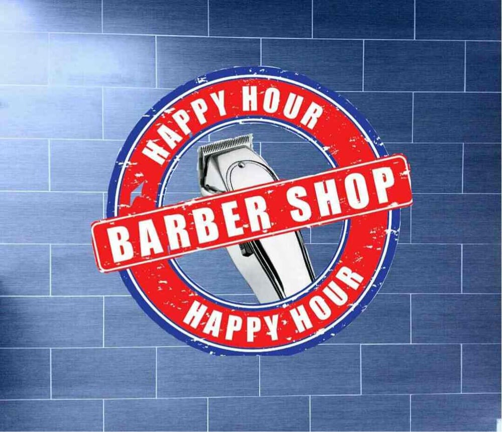 Happy Hour Barber Shop Logo Yelp