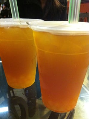mango boba tea