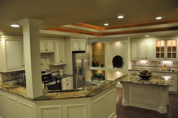 country linen cabinets with granite counter tops Yelp