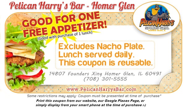 Pelican Harry’s Bar & Grill - Sports Bars - Homer Glen, IL - Yelp