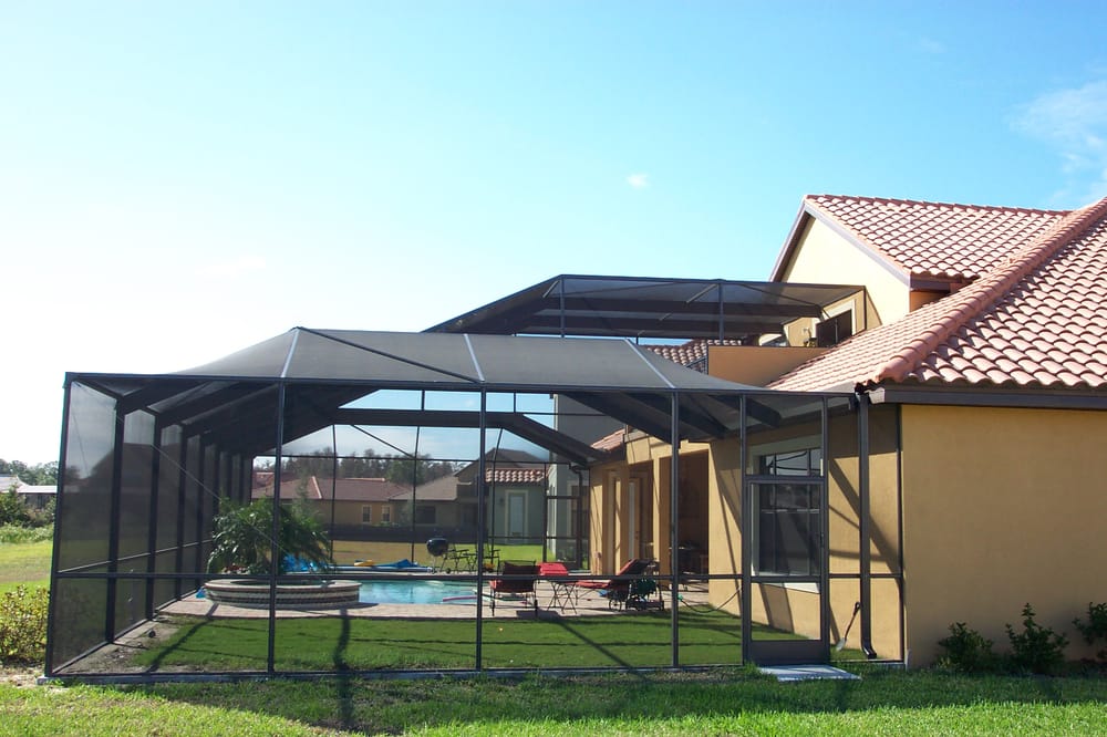 Pool Enclosure over second floor balcony | Yelp